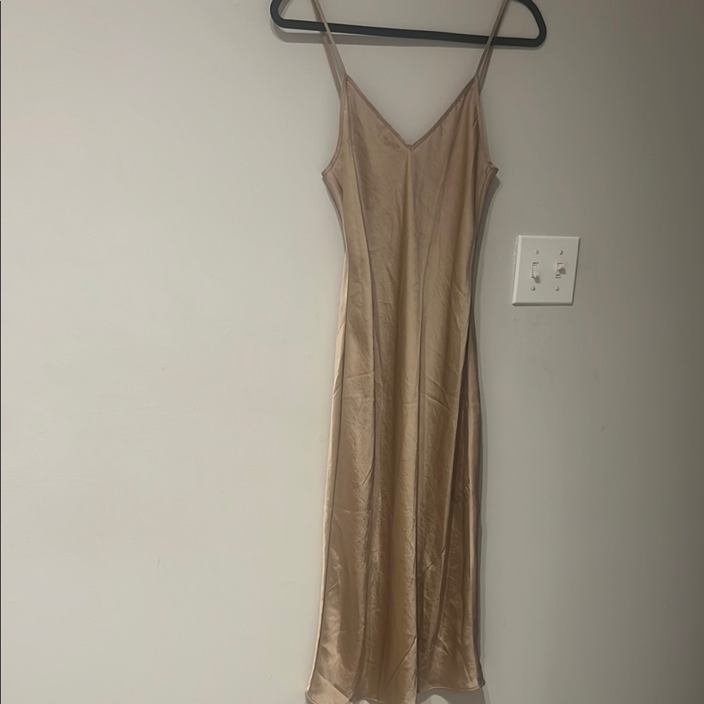 Elegant Champagne Slip Dress